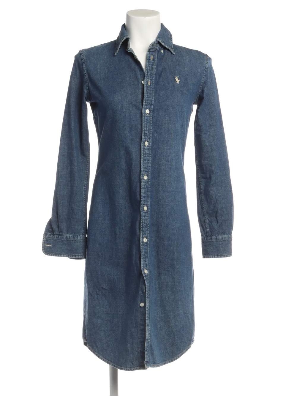 Ralph Lauren Blue Denim Button Down Shirt Dress